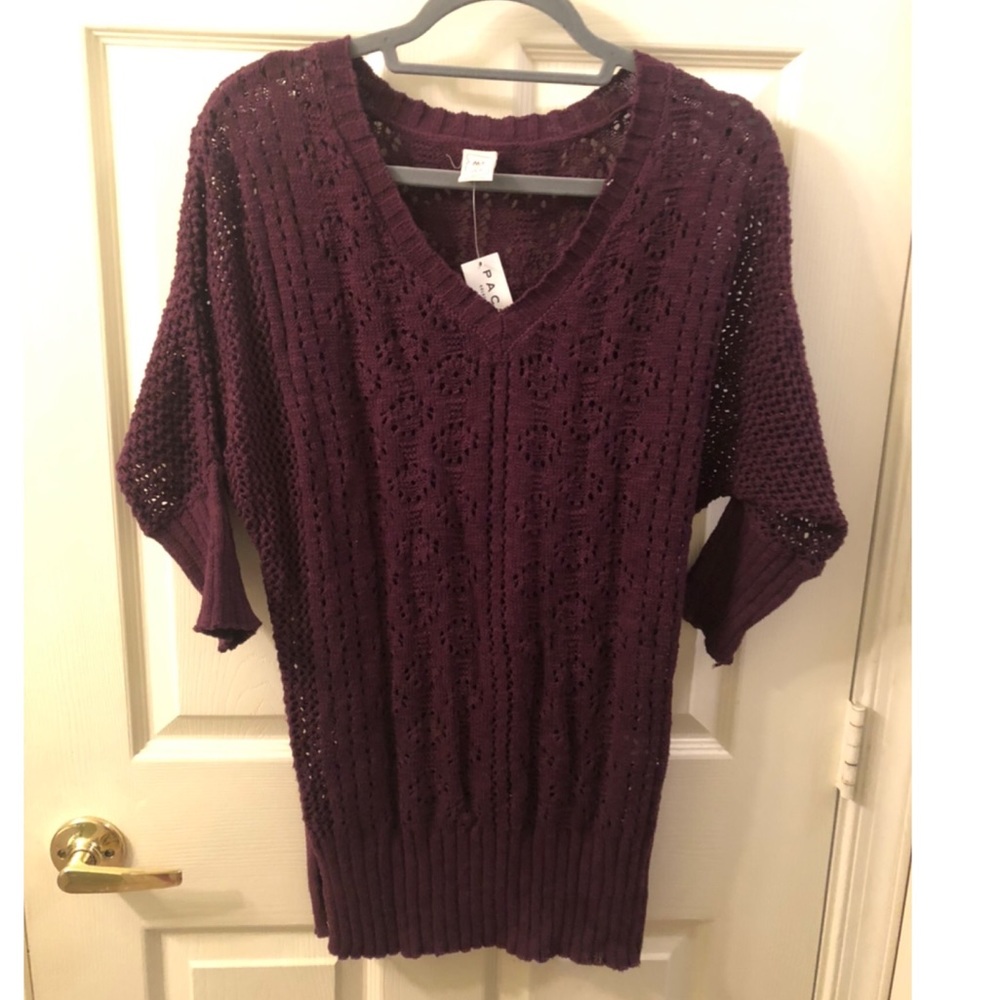 Small, burgundy, PacSun sweater, tags still on